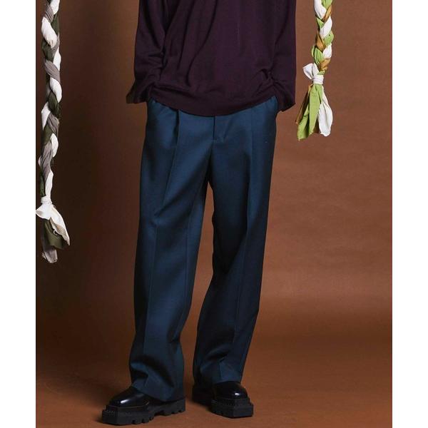スラックス 「UNISEX」4 Colors Chambray Washable Wool Prim...