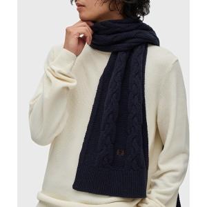 FRED PERRY（フレッドペリー） マフラー メンズ ラムウール ケーブル