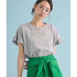 tシャツ 袖フリルTシャツ レディース