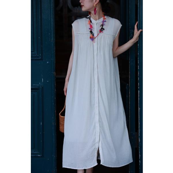 ワンピース 暑い国から夏を乗り切る贈り物 さらりインド綿ワンピース