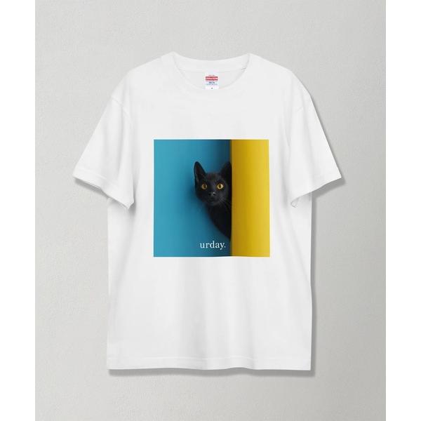 tシャツ urday / Black Cat / フォトTシャツ レディース メンズ