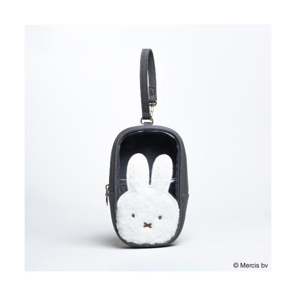 ポーチ BRUNA BOA APPLIQUE ハンドル付きスクエアポーチ レディース