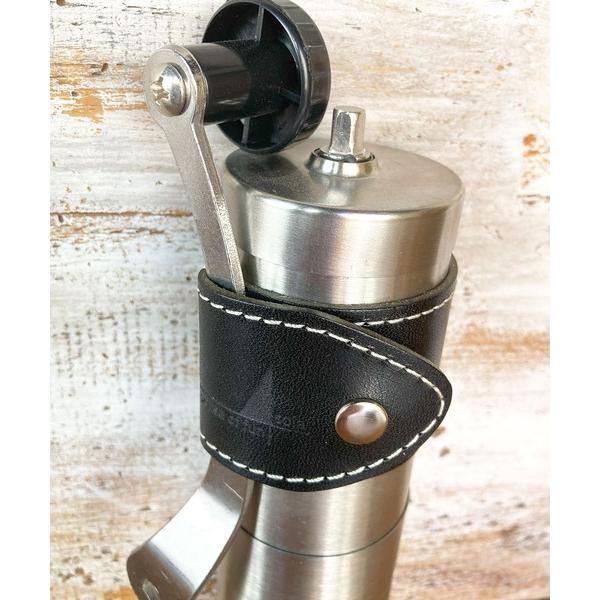 コーヒーミル用本革レザーハンドルホルダー