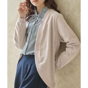 カーディガン 「抗菌防臭」抗菌防臭ラウンドカーデ レディース