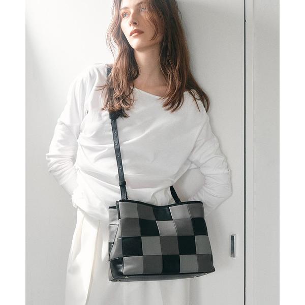 トートバッグ 「TREASURE TOPKAPI」スムースレザー パッチワーク ショルダー付 トート...