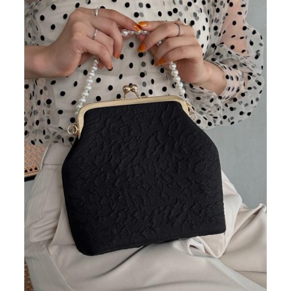 クラッチバッグ パーティーバッグ がま口パールチェーン2WAYパーティーバッグ 結婚式 お呼ばれ オ...