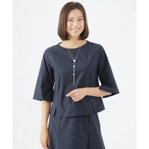 ブラウス シャツ 「弱はっ水」「ウォッシャブル」ストレッチブロードプルオーバーブラウス レディース