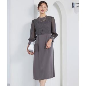 ANY SIS（エニィスィス） ドレス 「Lily Calin」ラインエンブロイ