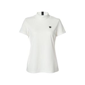 tシャツ WOMENS バックハニカム 半袖モックネック レディース
