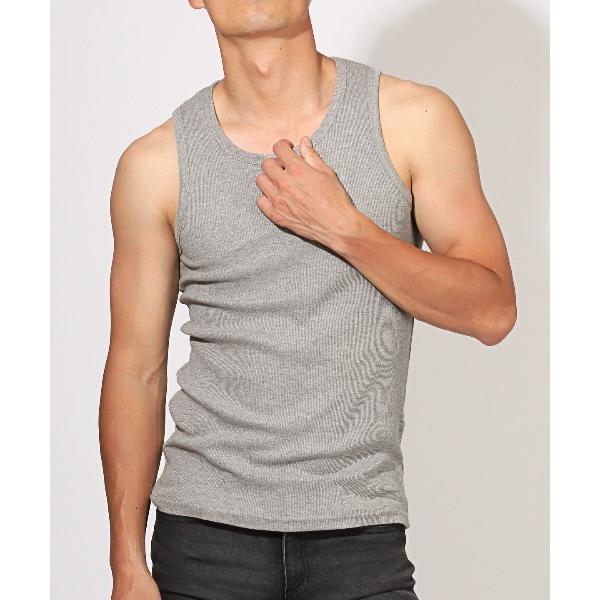 タンクトップ テレコレギュラータンクトップ メンズ