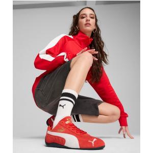 スニーカー PUMA/プーマ レディース スニーカー 韓国ファッション 薄底 SPEEDCAT OG スピードキャット ブラックピンク ロゼ 3988