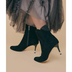 ブーツ LovelyWalk パールヒールショートブーツ レディース