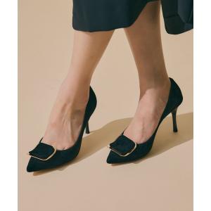 パンプス LovelyWalk スクエアバックルパンプス
