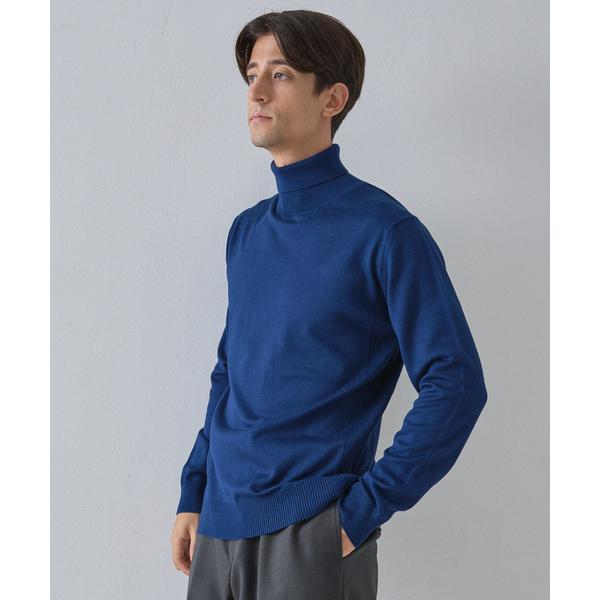 セーター ニット 「カシミヤタッチ」 タートルネック　ニット メンズ