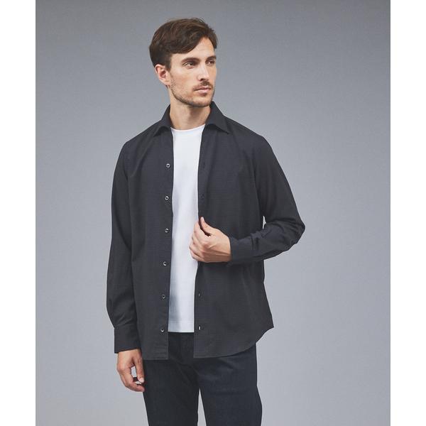 シャツ 「DotAir」長袖 サッカーシャツ / 軽量 / 防シワ / 吸水速乾 メンズ