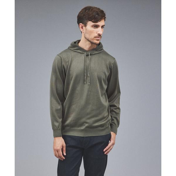 パーカー 「カシミヤタッチ」ニット パーカー メンズ