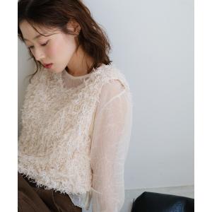 ベスト ジレ 「新色追加/前後2WAY」ファーショートベスト レディース