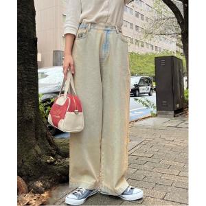 ジーンズ デニム デニムパンツ 「ウエスト調節可！」カラーオーバーダイデニム/ユニセックス レディース メンズ