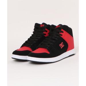 スニーカー DC SHOES ディーシーシューズ MANTECA 4 HI メンズスニーカー(マンテカ4ハイ) DM244006 BLR ブラック/レ