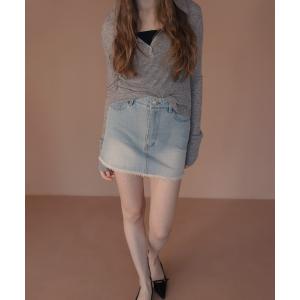 GAP（ギャップ） デニムスカート デニム ミニスカート ホワイト