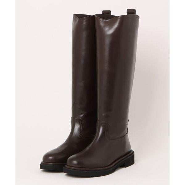 ブーツ 「PASCUCCI」ラウンドトウローヒールロングブーツ(D3200R) レディース