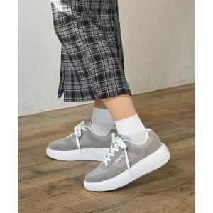 スニーカー moz(モズ)デニム地厚底スニーカー レディース