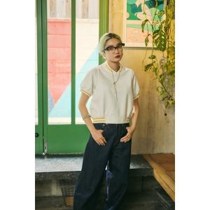 ENFOLD - 2022AW エンフォルド ENFOLD HEXAGON SHIRT ヘキサゴンシャツ 38/ホワイト ブラウス バンドカラー【2400013695237】 ENFOLD / エンフォルド | HEXAGON T−SHIRT ヘキサゴン Tシャツ