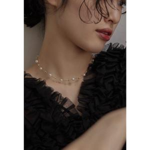 ネックレス パールワイヤーネックレス ショート ...の商品画像