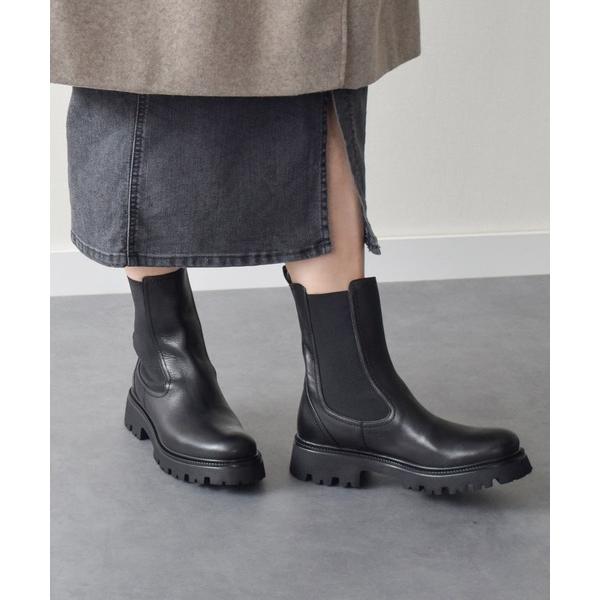 ブーツ 「INTER-CHAUSSURES」ラウンドトウベーシックサイドゴアブーツ(I43003) ...