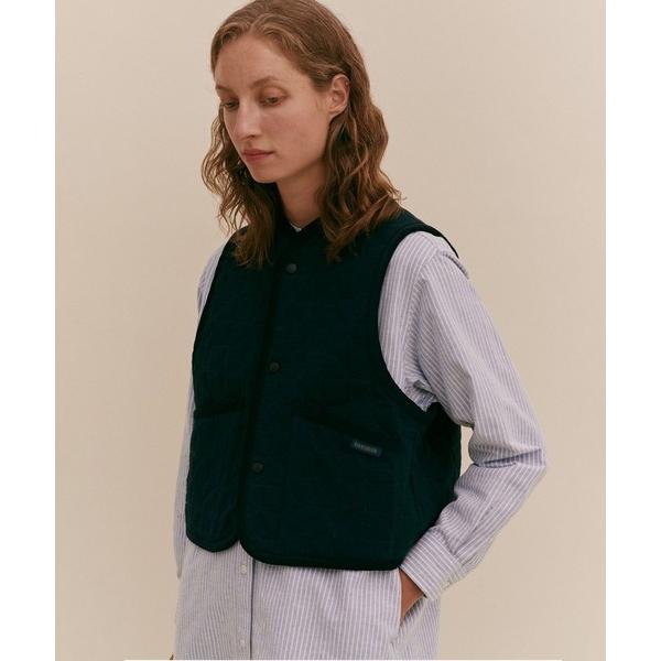 ベスト ジレ Gauze Leaf Cropped Thornham Womens / ガーゼ リー...