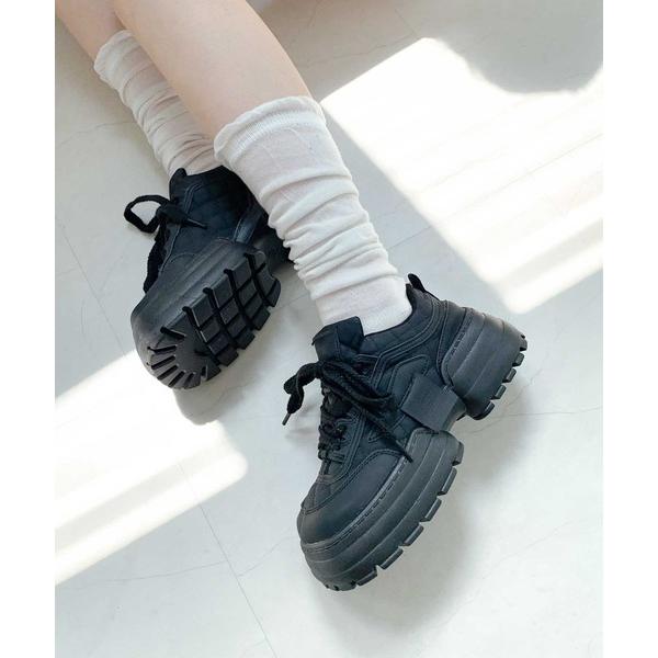 スニーカー キルティング ボリューム 厚底 スニーカー レディース