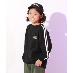 tシャツ 「DANCE」綿100%  袖ライン ラグラン 長袖Tシャツ キッズ 子供服 男の子