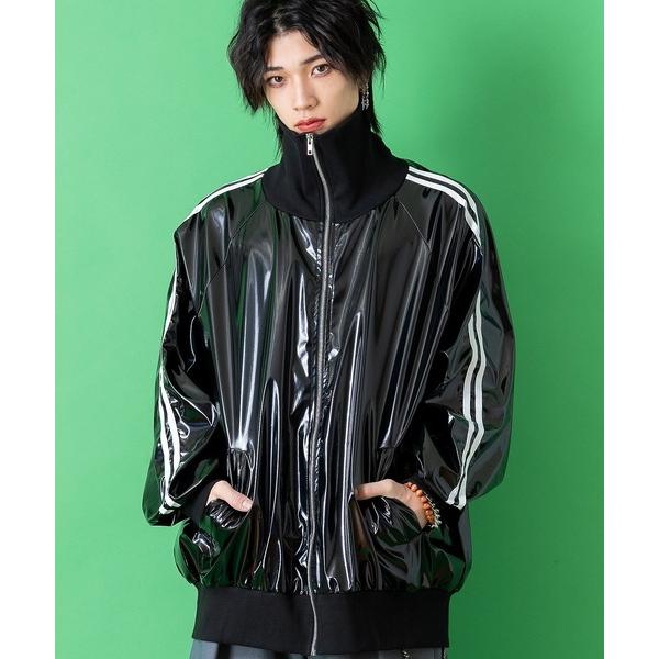 ジャージ メタリックボリュームネックラインジャージ -オーバーサイズ- メンズ レディース