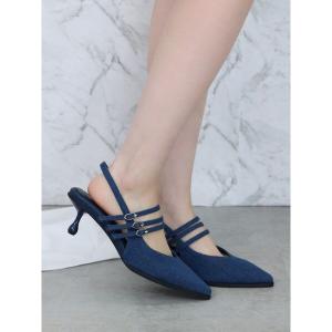 LAGUA GEM（ラグアジェム） パンプス EYELET LACE UP ミュール