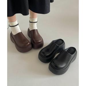 サンダル 厚底 サボサンダル レディース