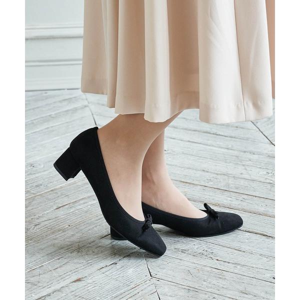 パンプス 「レイン対応」リボンパンプス