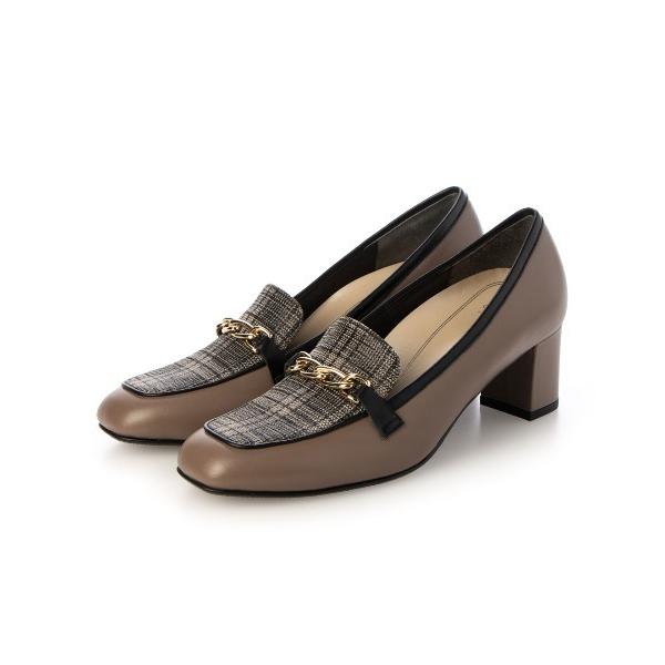 ローファー ビットヒールアップローファー レディース