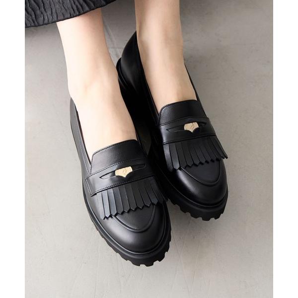ローファー 「Made in Japan」「撥水」トラックソールコインローファー/641304 レデ...