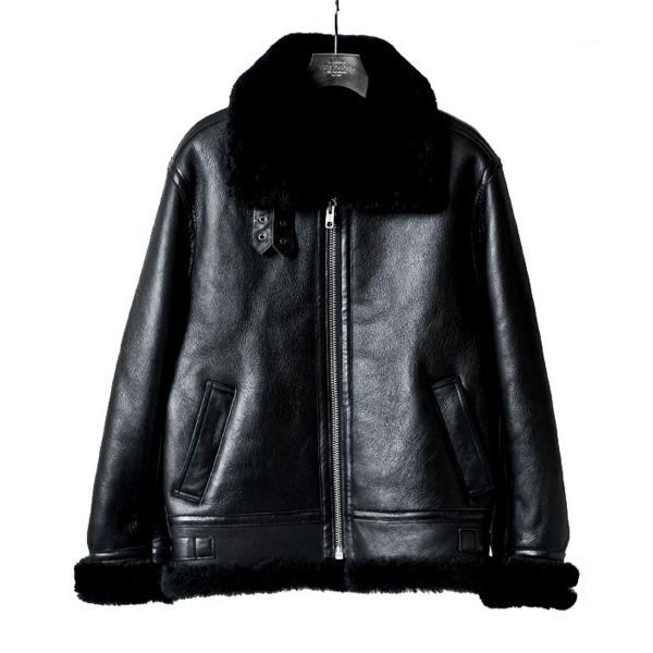 ムートンジャケット ムートンコート BOMBER(ボンバー)B-3 リアルムートン ボンバージャケッ...