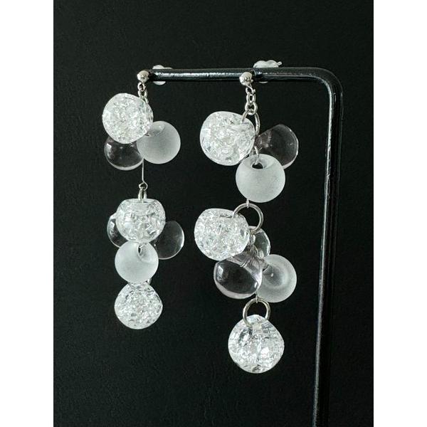 ピアス 「Withy」シャーベットのような煌めき連なるピアス / Icy Dew（アイシーデュー）(...