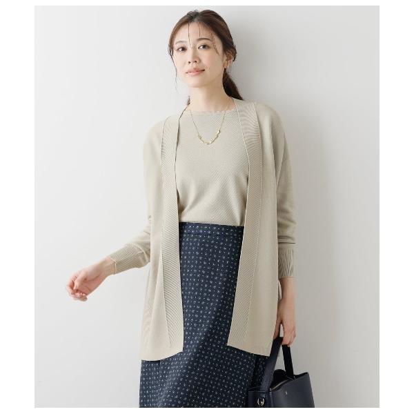 カーディガン TCホールガーメント(R)ニット  着流しカーディガン レディース