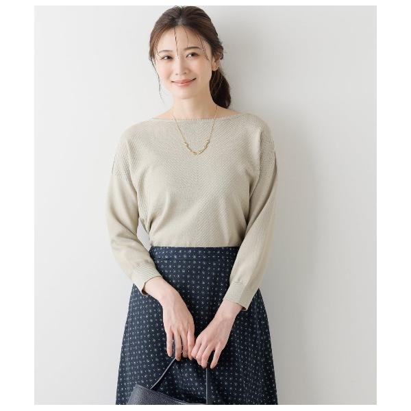 ニット セーター TCホールガーメント(R)ニット ドルマン7分袖プルオーバー レディース