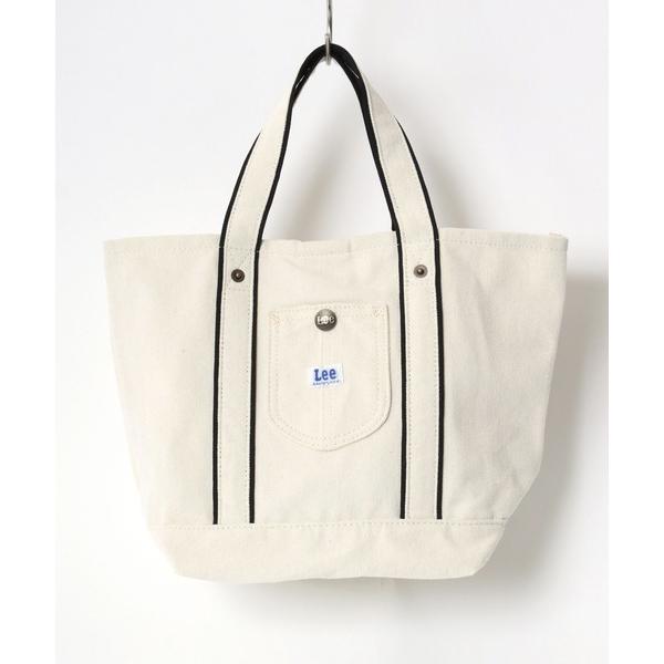 トートバッグ Lee/リー キャンバス ロゴ ピスネーム ワンポイント刺繍 カバーオールポケット ミ...