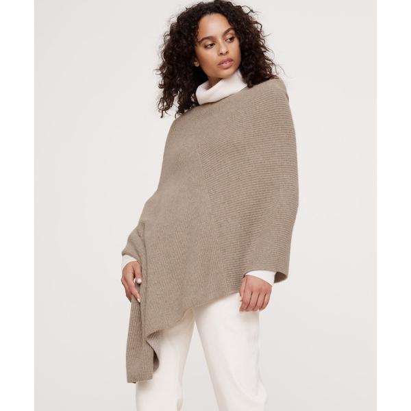 ニット セーター シグネチャー カシミヤ ニットポンチョ レディース