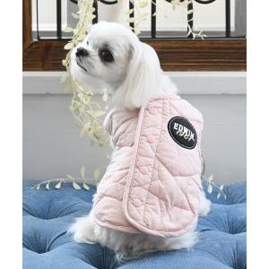 犬 服 EDWIN/星柄キルティングリバースブルベスト