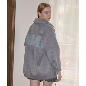 コート アウター lace docking wool coat / レースウールコート レディース