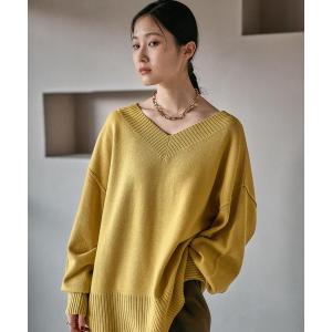 ニット セーター 7ゲージVネックプルオーバー　133269 レディース