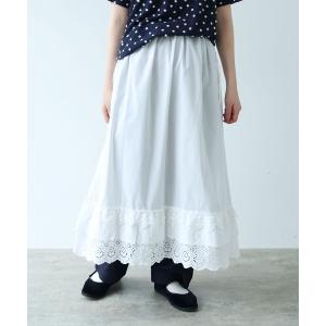 ロング スカート 3ren lace 2wayギャザースカート
