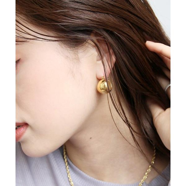 ピアス 金属アレルギー対応 ポイントラウンドステンレスピアス レディース