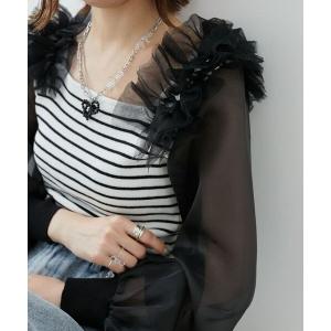 MAJESTIC LEGON（マジェスティックレゴン） tシャツ 2WAYレース襟